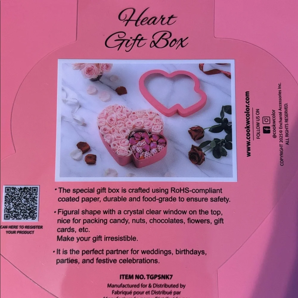 Gift Box with Clear Top View